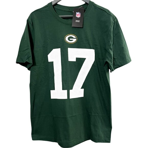 Green Bay Packers Shirt Mens Medium NFL Football Adams 17 Nike Team Apparel NEW - Picture 1 of 6